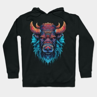 DMT Art Psychedelic Buffalo Hoodie